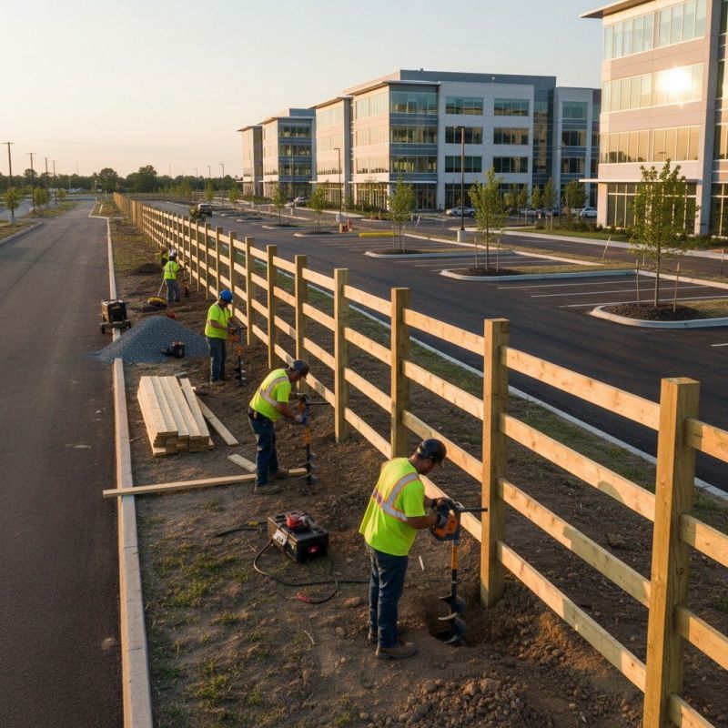 Fence Lighting Installation