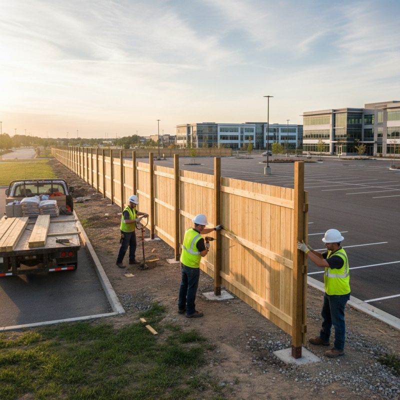 Fence Lighting Installation detail